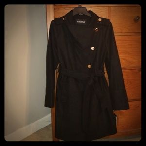 guess asymmetrical coat
